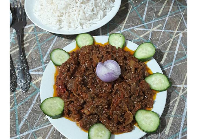 دوپیازه گوشت چرخ کرده