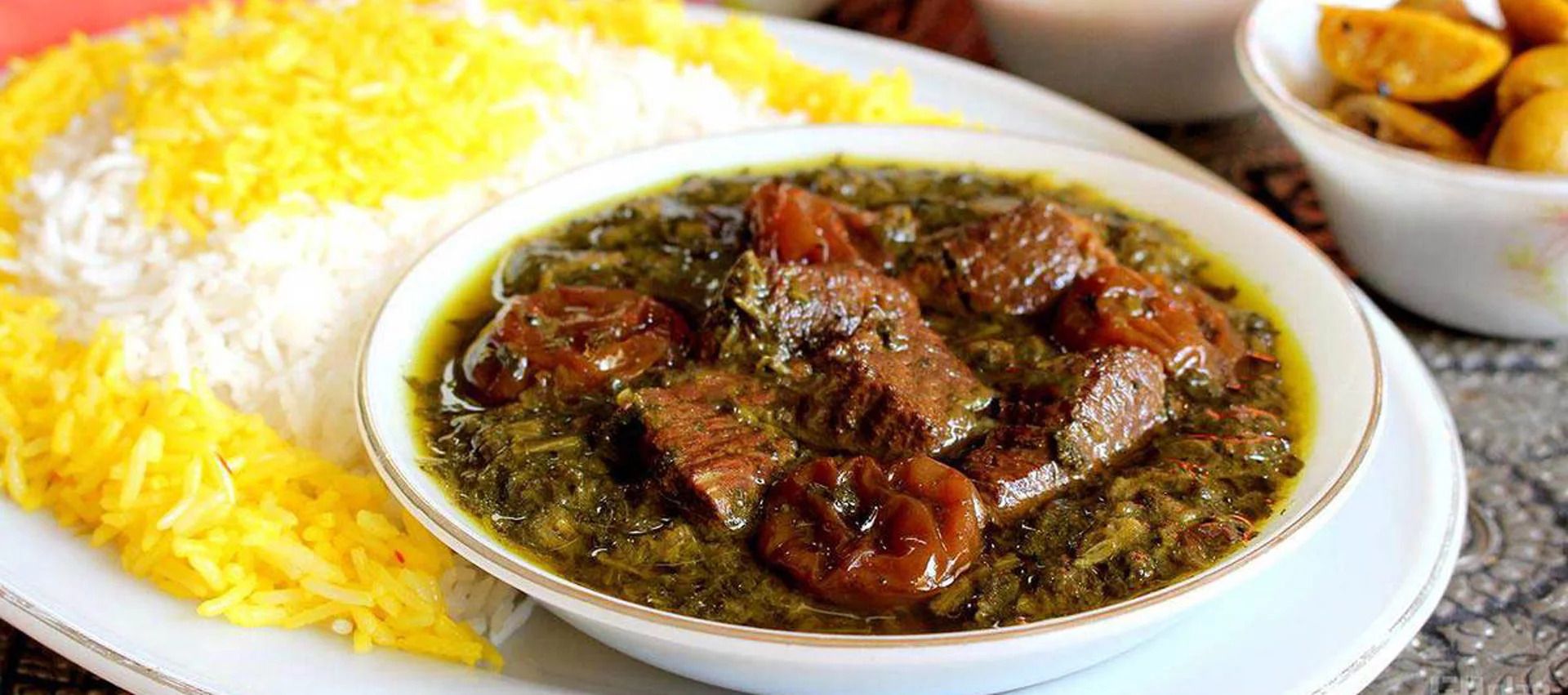 خورشت آلو اسفناج 